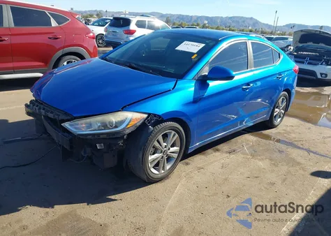 2018 Hyundai Elantra Sel из США, поврежденный, VIN 5NPD84LF0JH276443